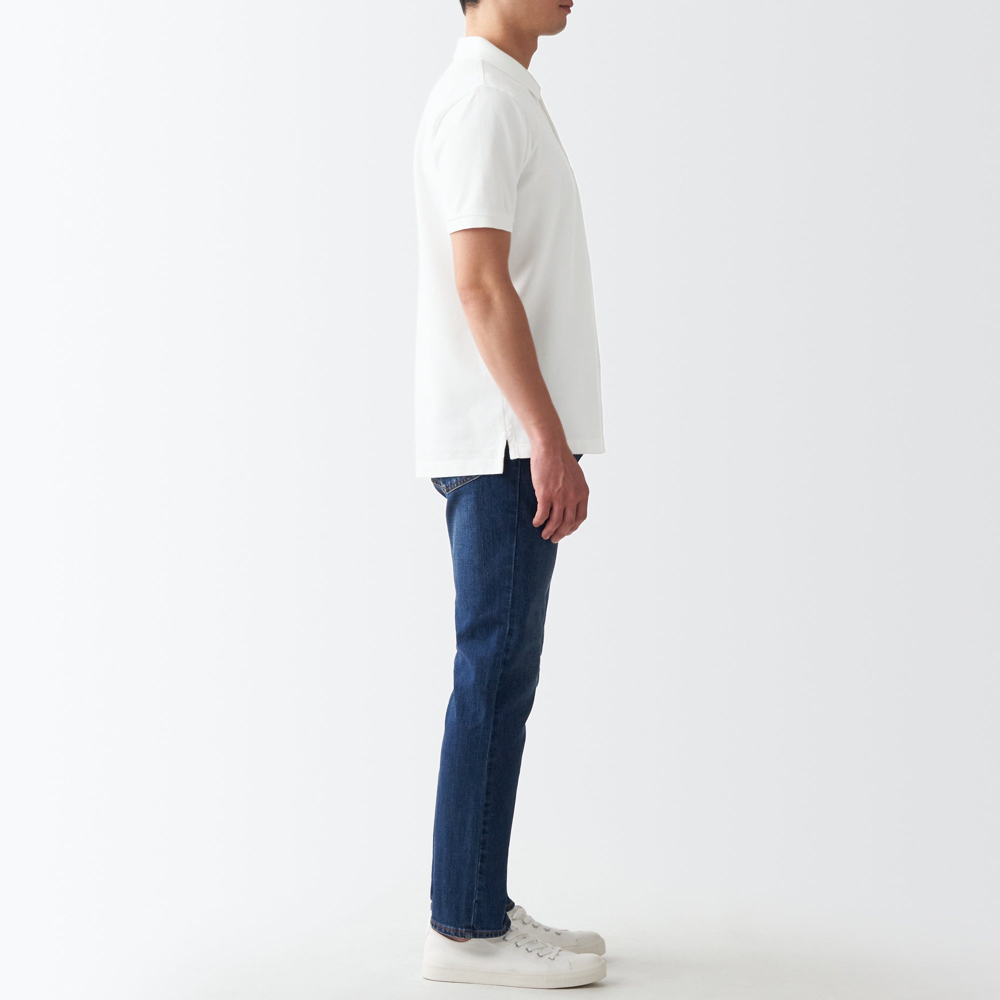Men's Washed Pique Polo Shirt