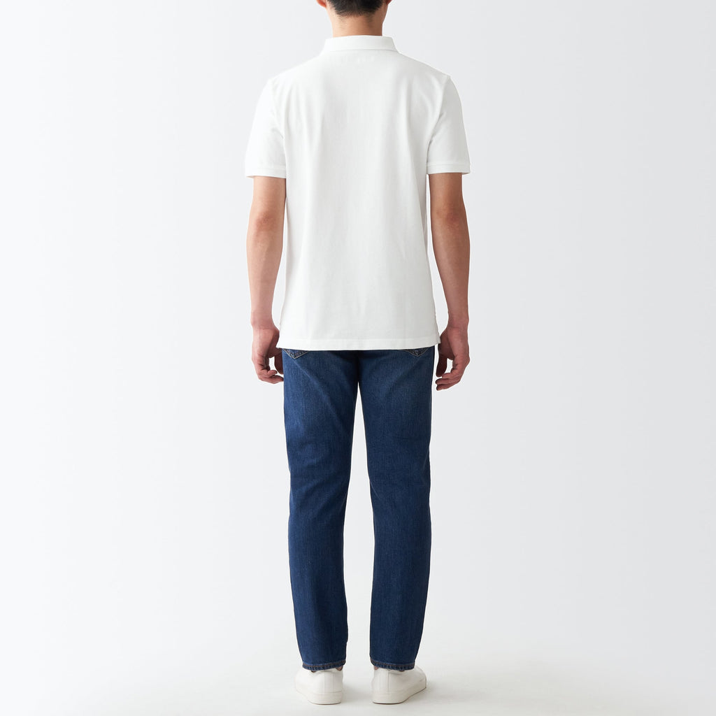 Men's Washed Pique Polo Shirt