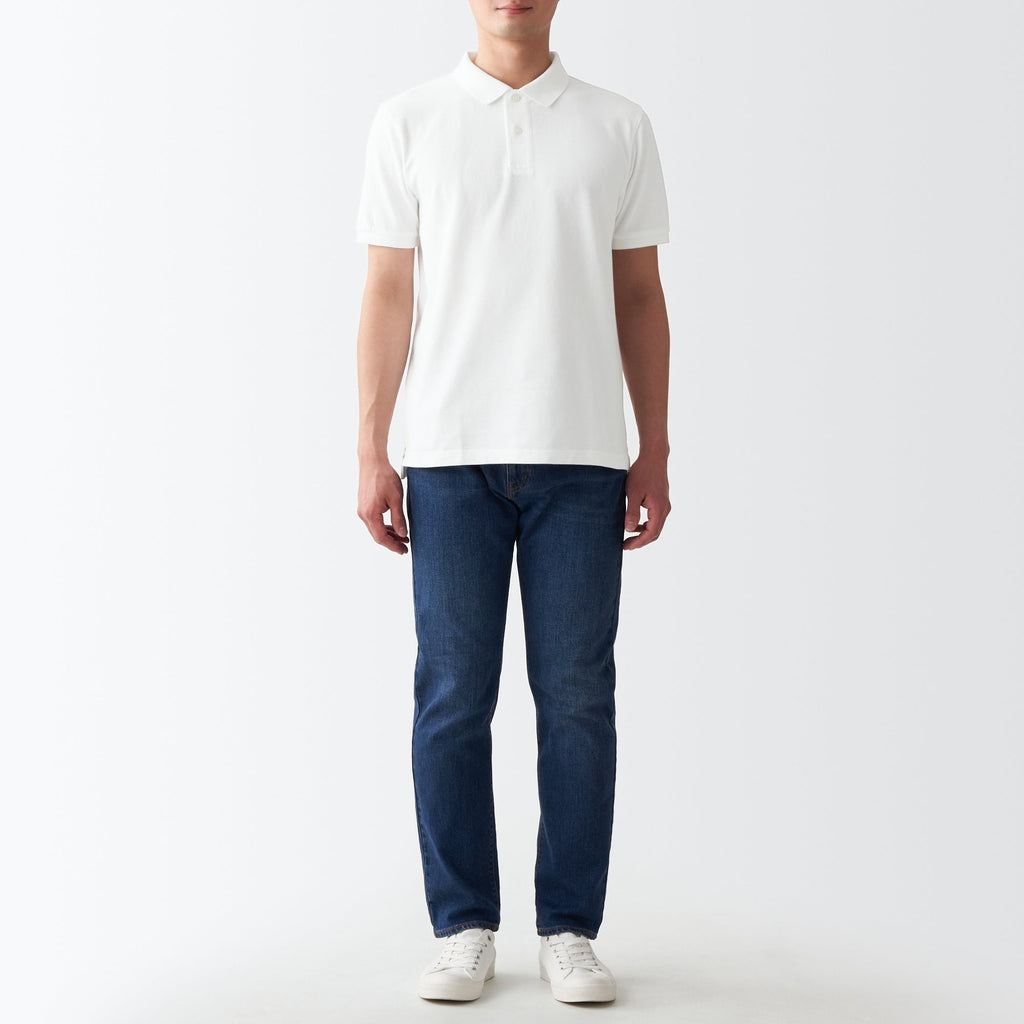 Men's Washed Pique Polo Shirt