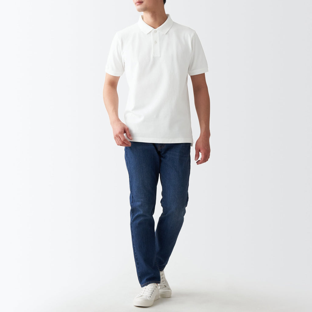 Men's Washed Pique Polo Shirt
