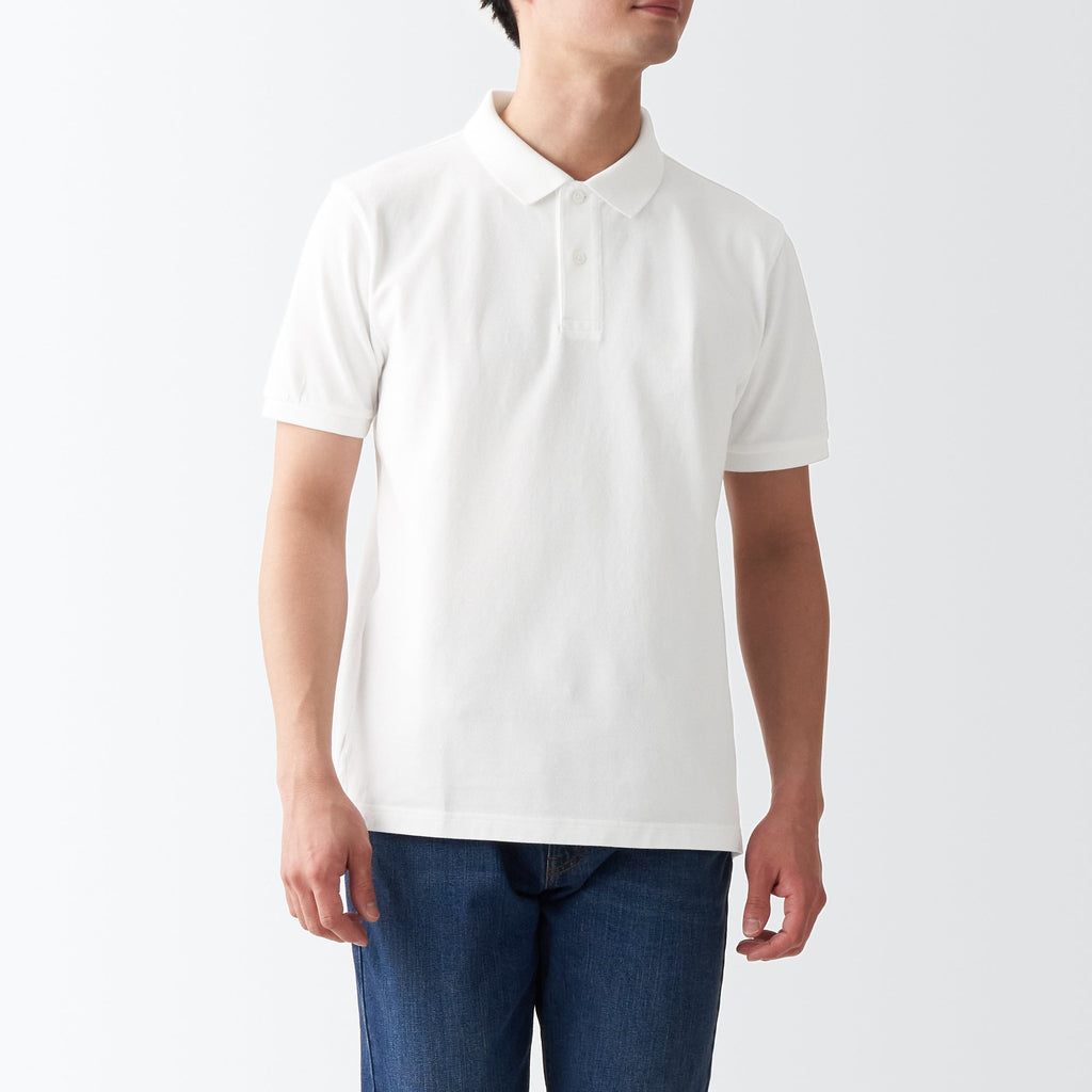 Men's Washed Pique Polo Shirt