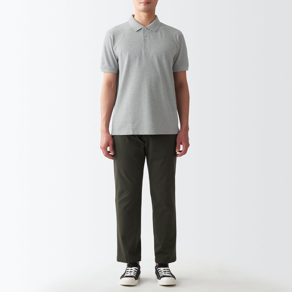 Men's Washed Pique Polo Shirt