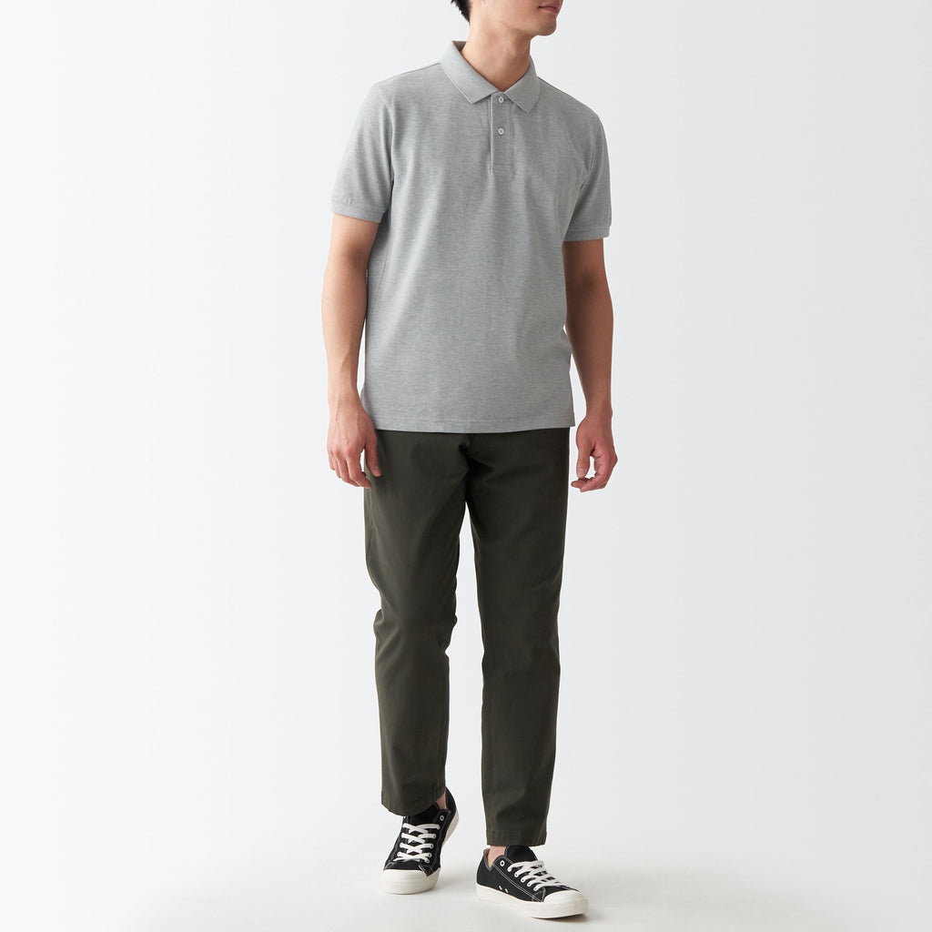 Men's Washed Pique Polo Shirt