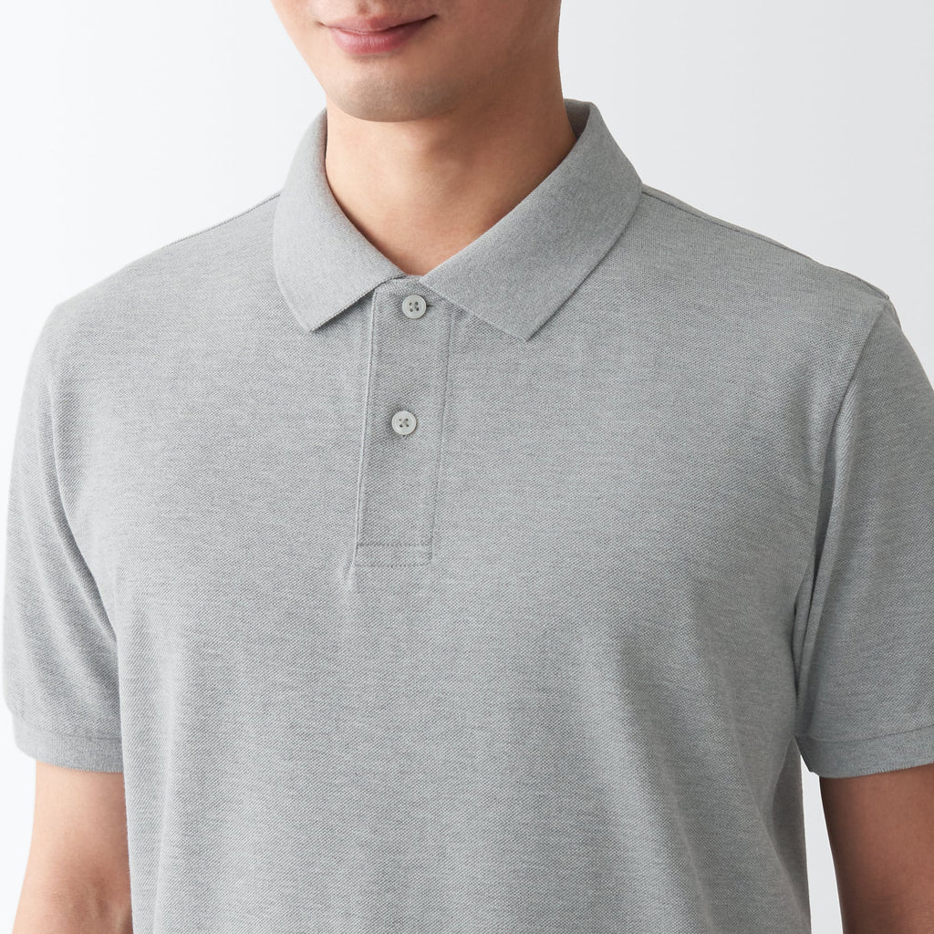 Men's Washed Pique Polo Shirt