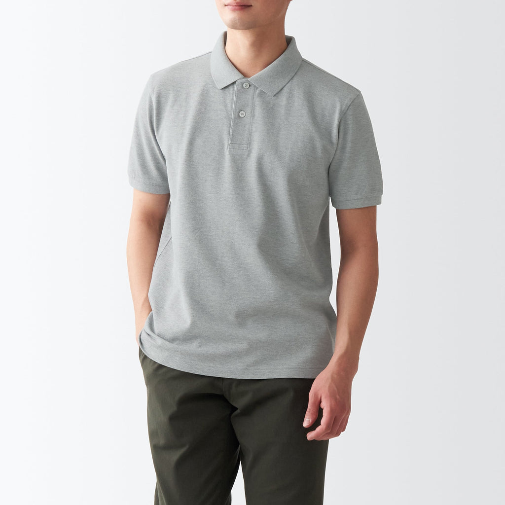 Men's Washed Pique Polo Shirt