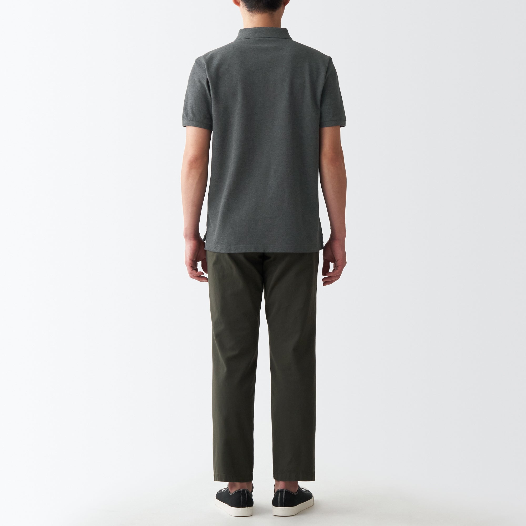 Men's Washed Pique Polo Shirt