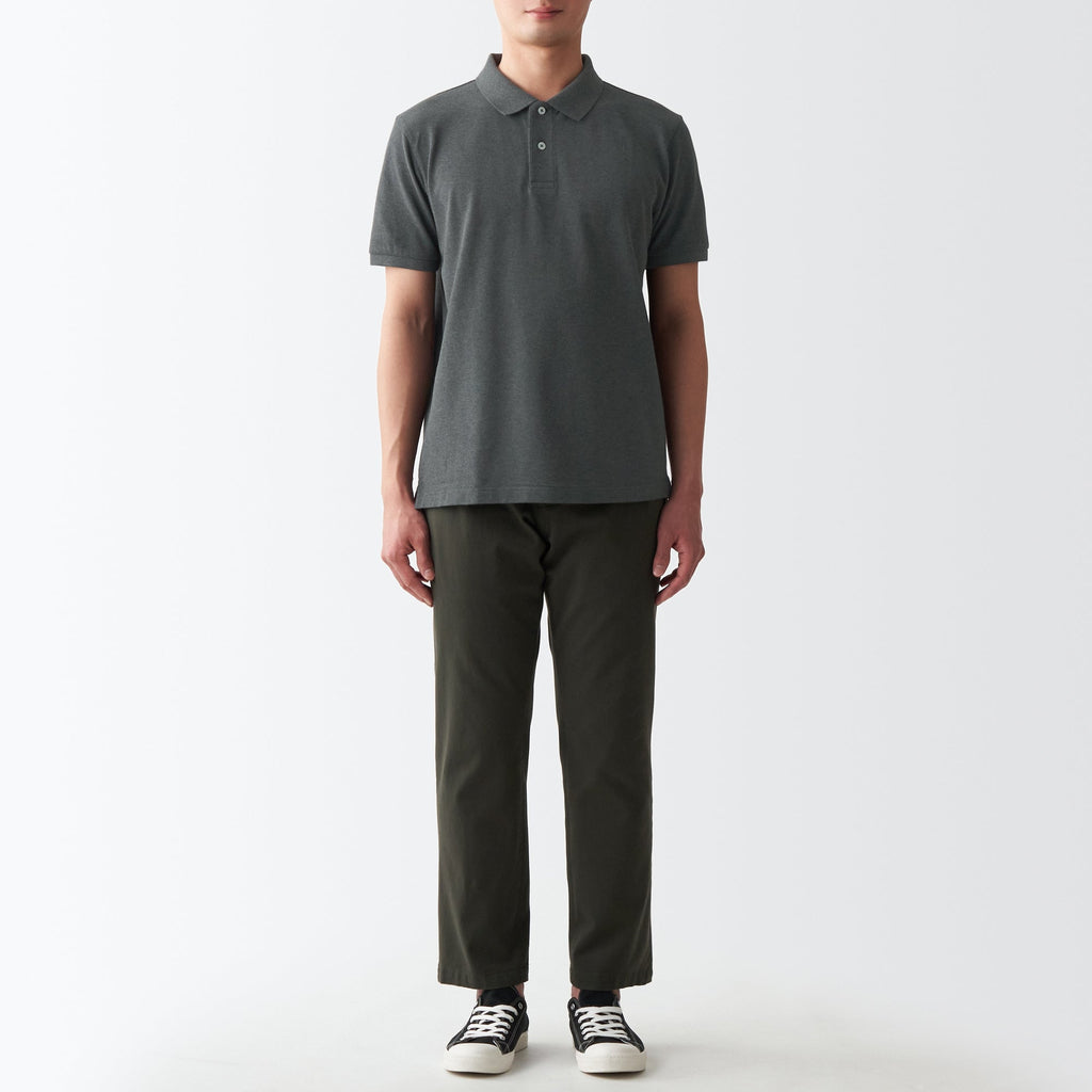 Men's Washed Pique Polo Shirt