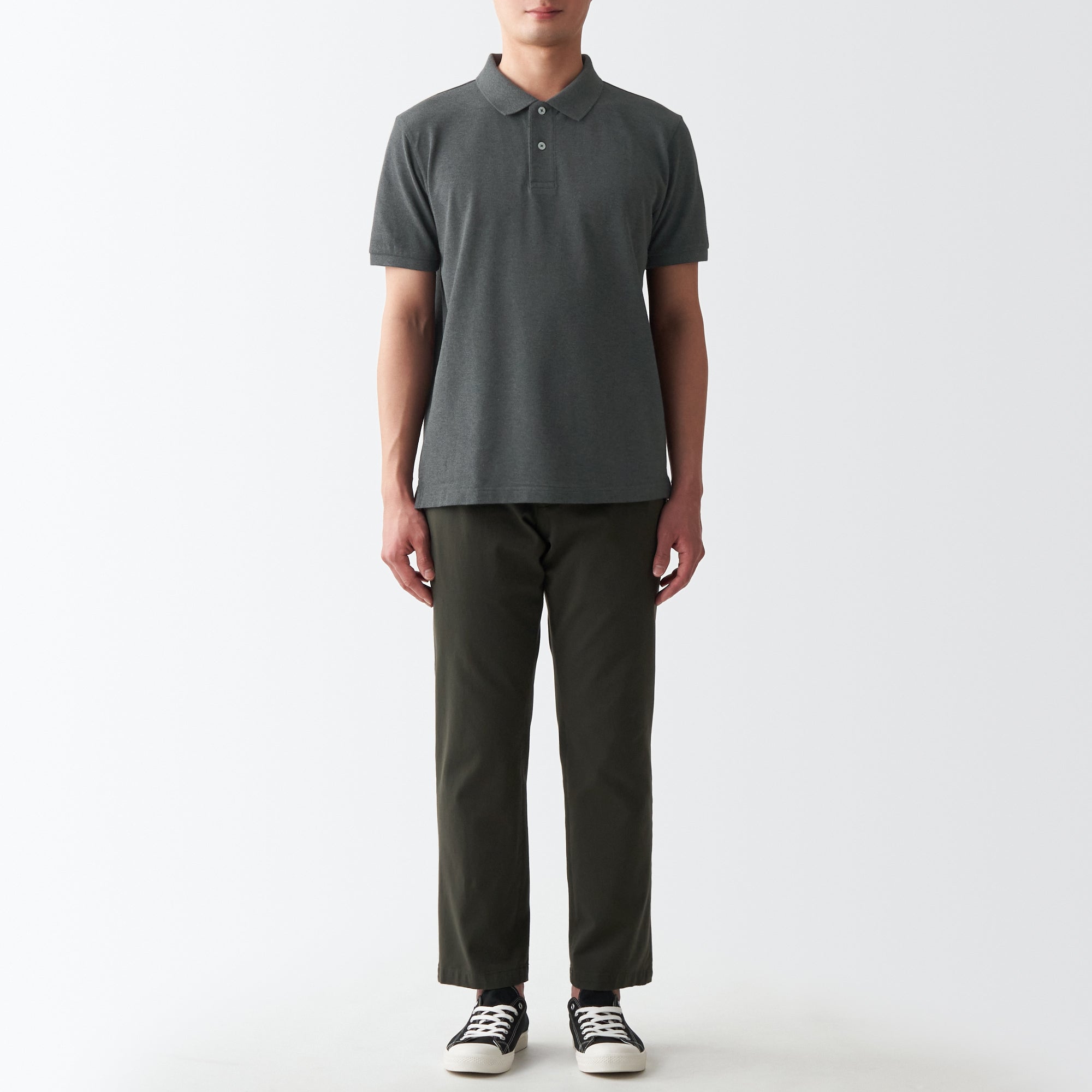 Men's Washed Pique Polo Shirt