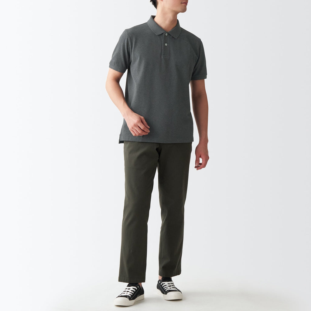Men's Washed Pique Polo Shirt
