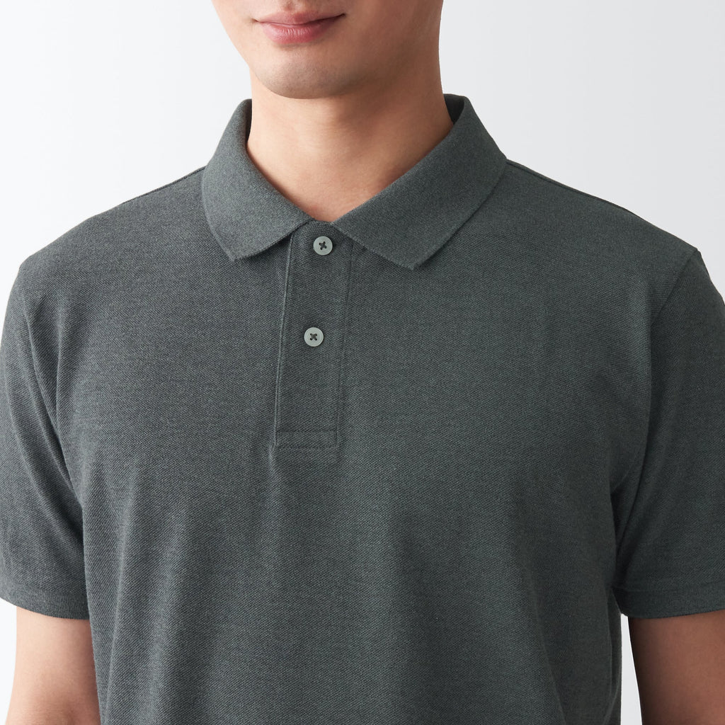 Men's Washed Pique Polo Shirt