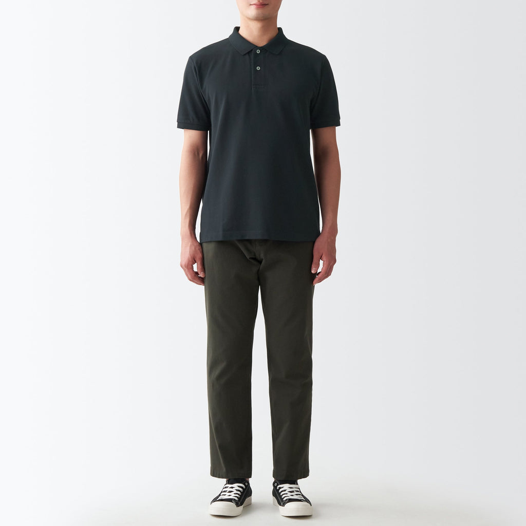Men's Washed Pique Polo Shirt