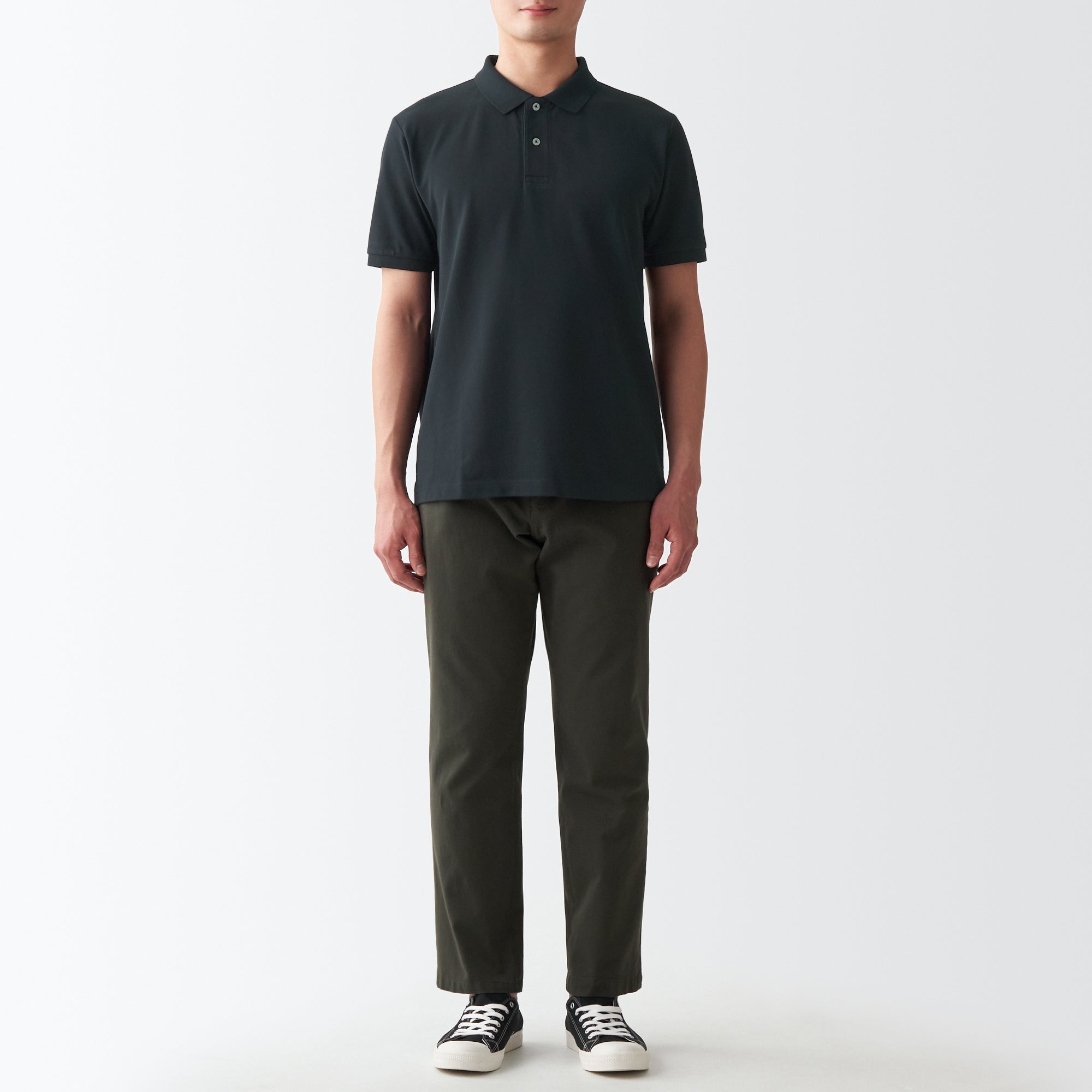 Men's Washed Pique Polo Shirt