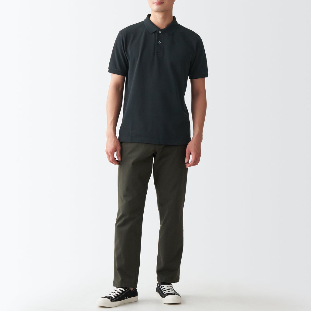 Men's Washed Pique Polo Shirt