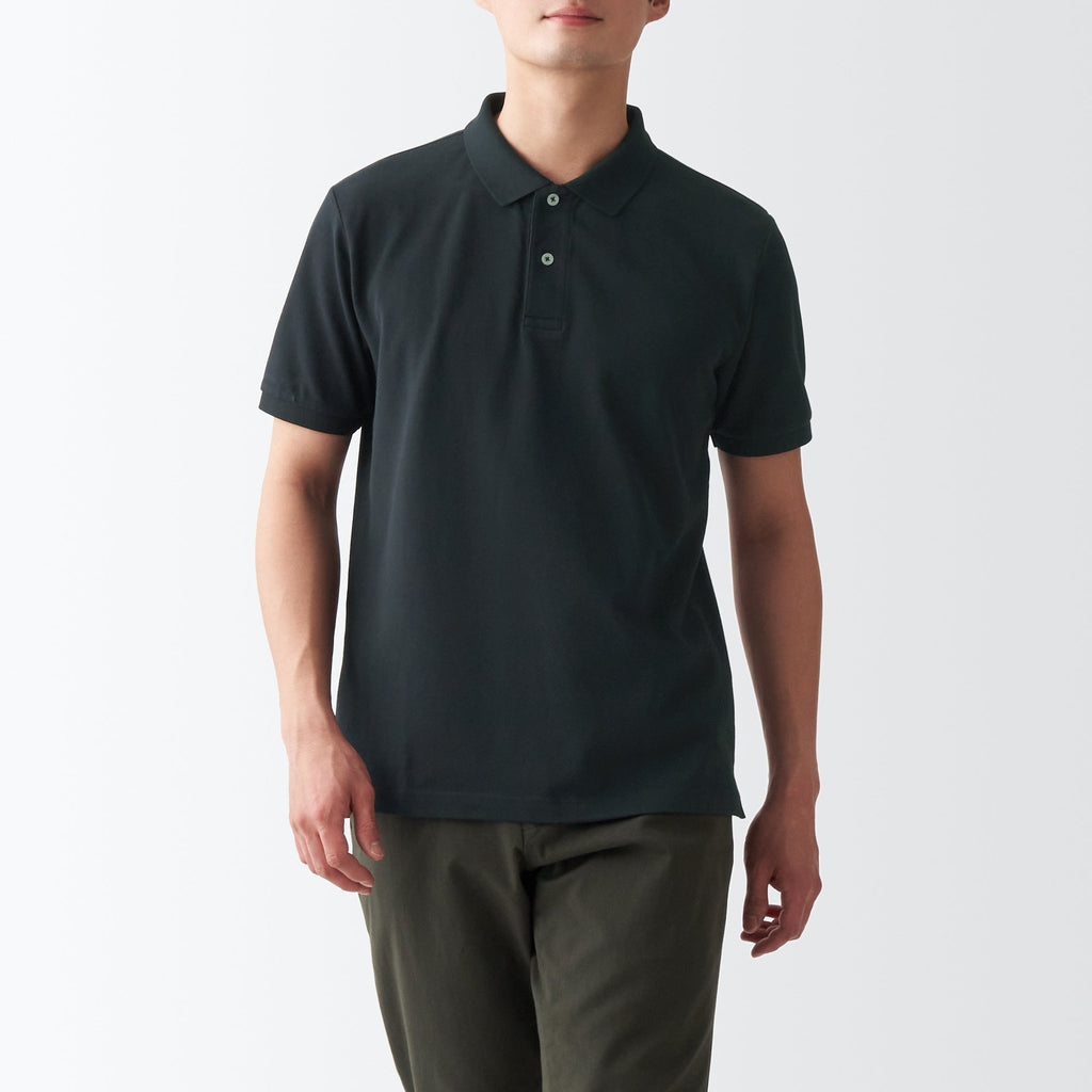Men's Washed Pique Polo Shirt