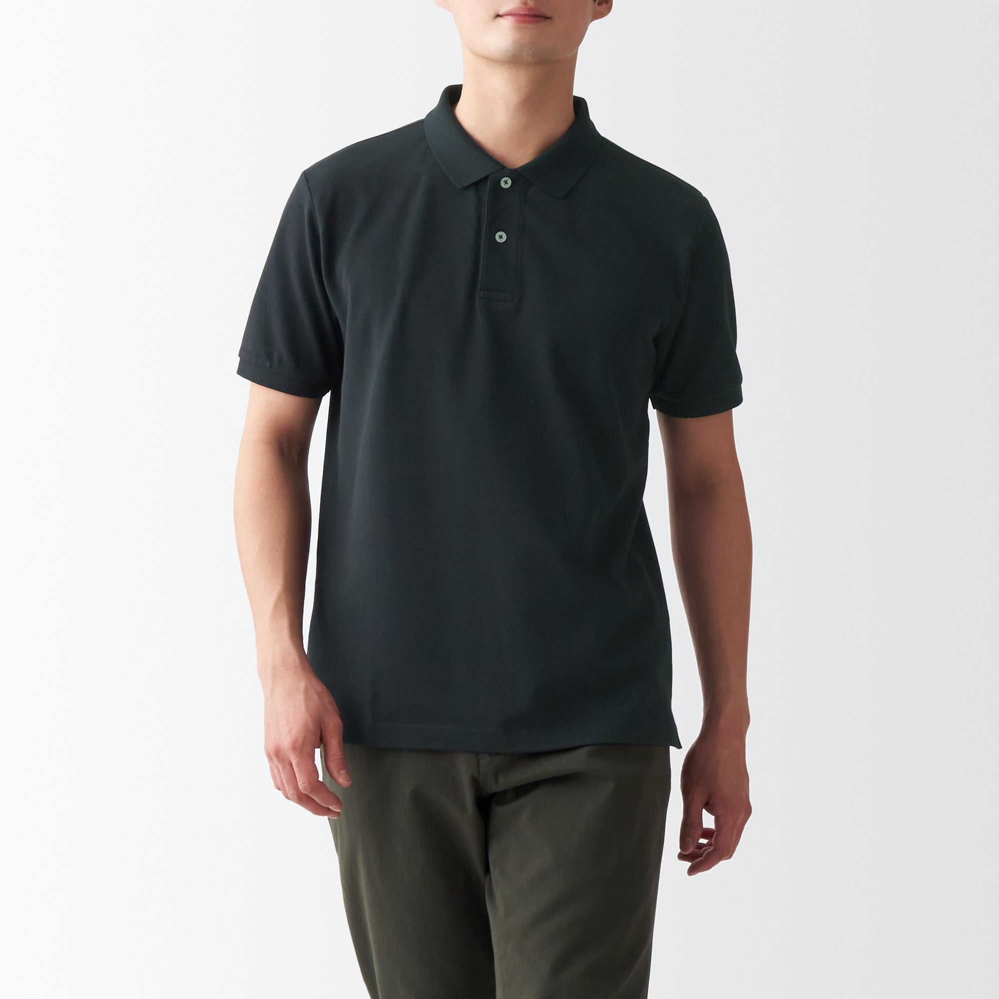 Men's Washed Pique Polo Shirt