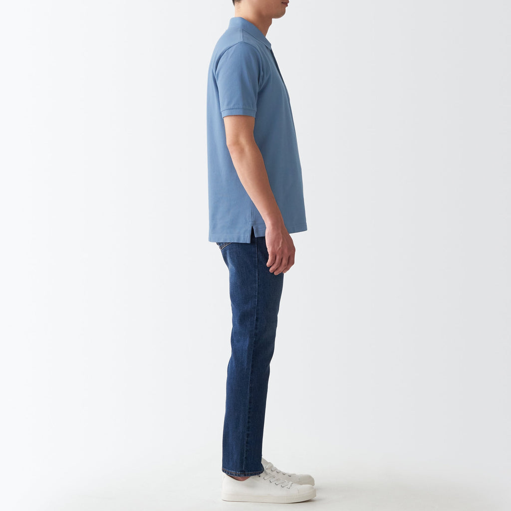 Men's Washed Pique Polo Shirt