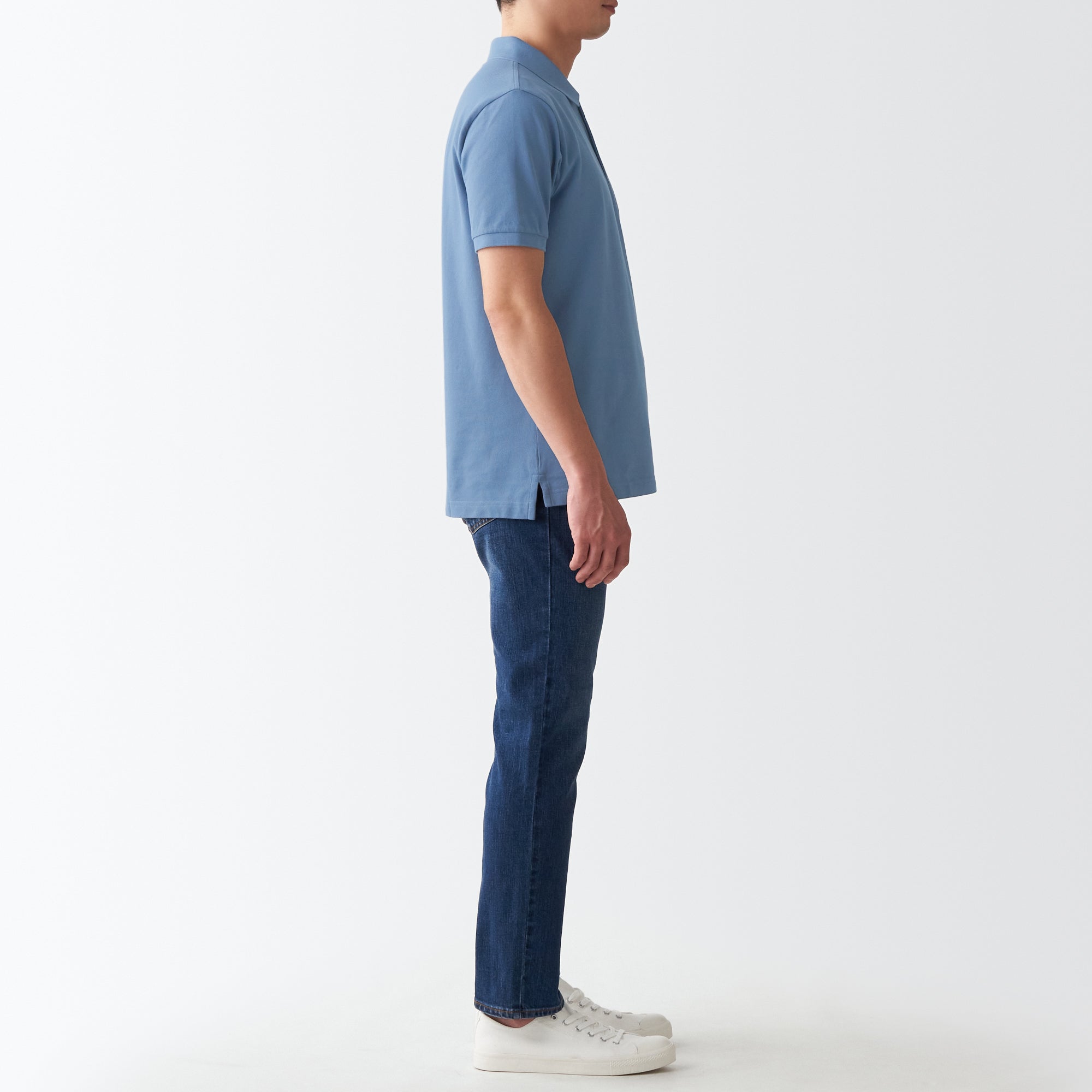 Men's Washed Pique Polo Shirt