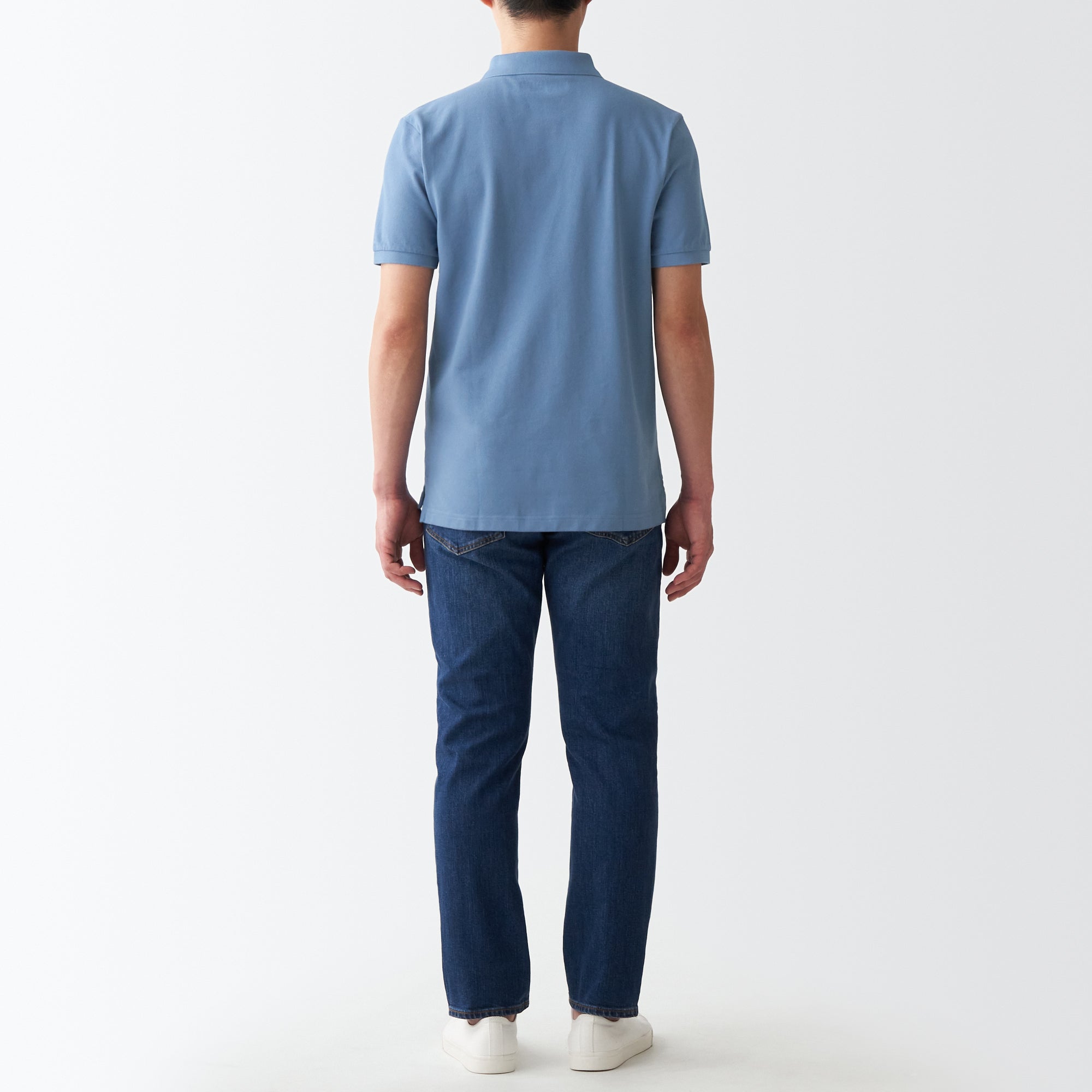 Men's Washed Pique Polo Shirt
