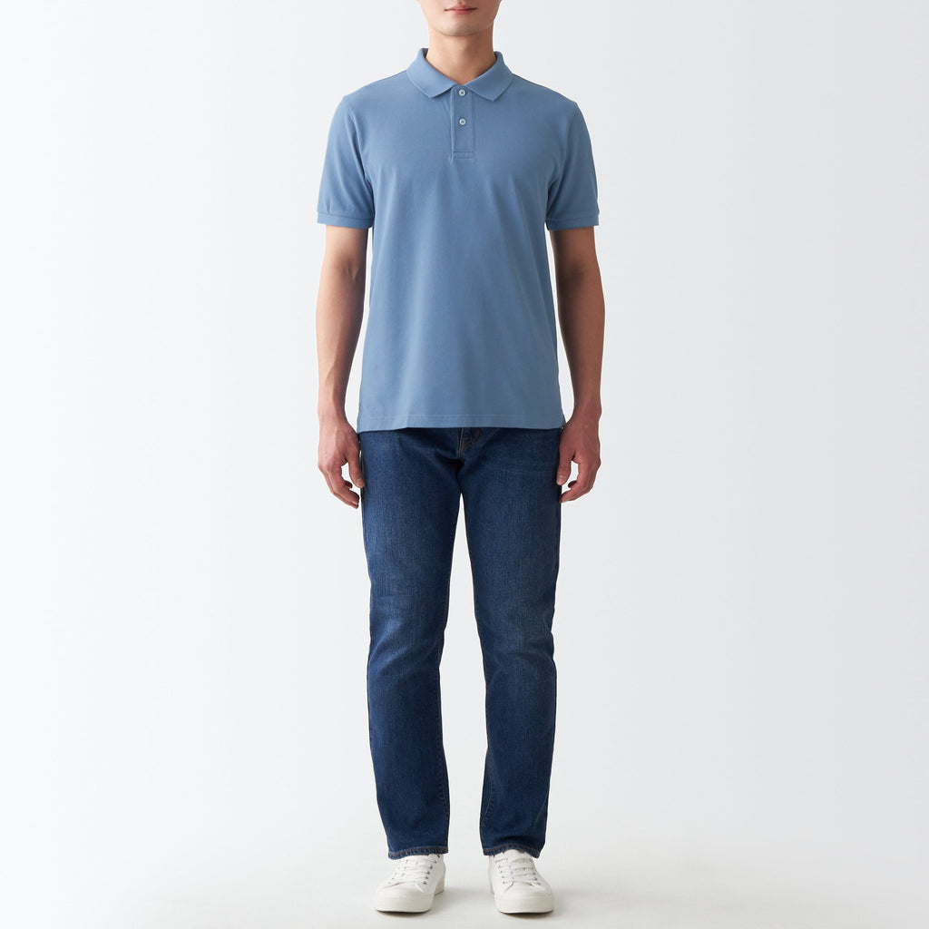 Men's Washed Pique Polo Shirt