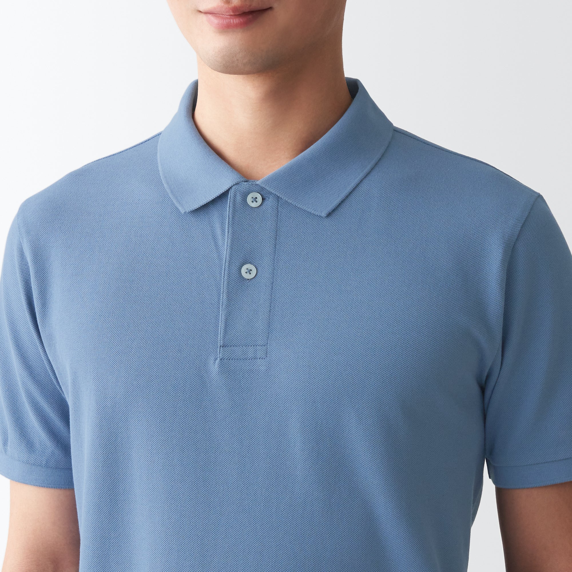 Men's Washed Pique Polo Shirt