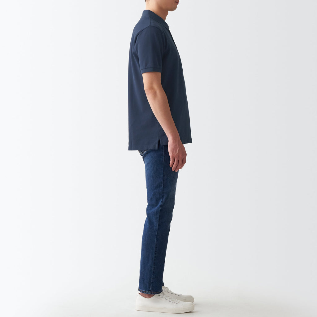 Men's Washed Pique Polo Shirt