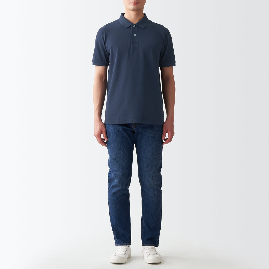 Men's Washed Pique Polo Shirt