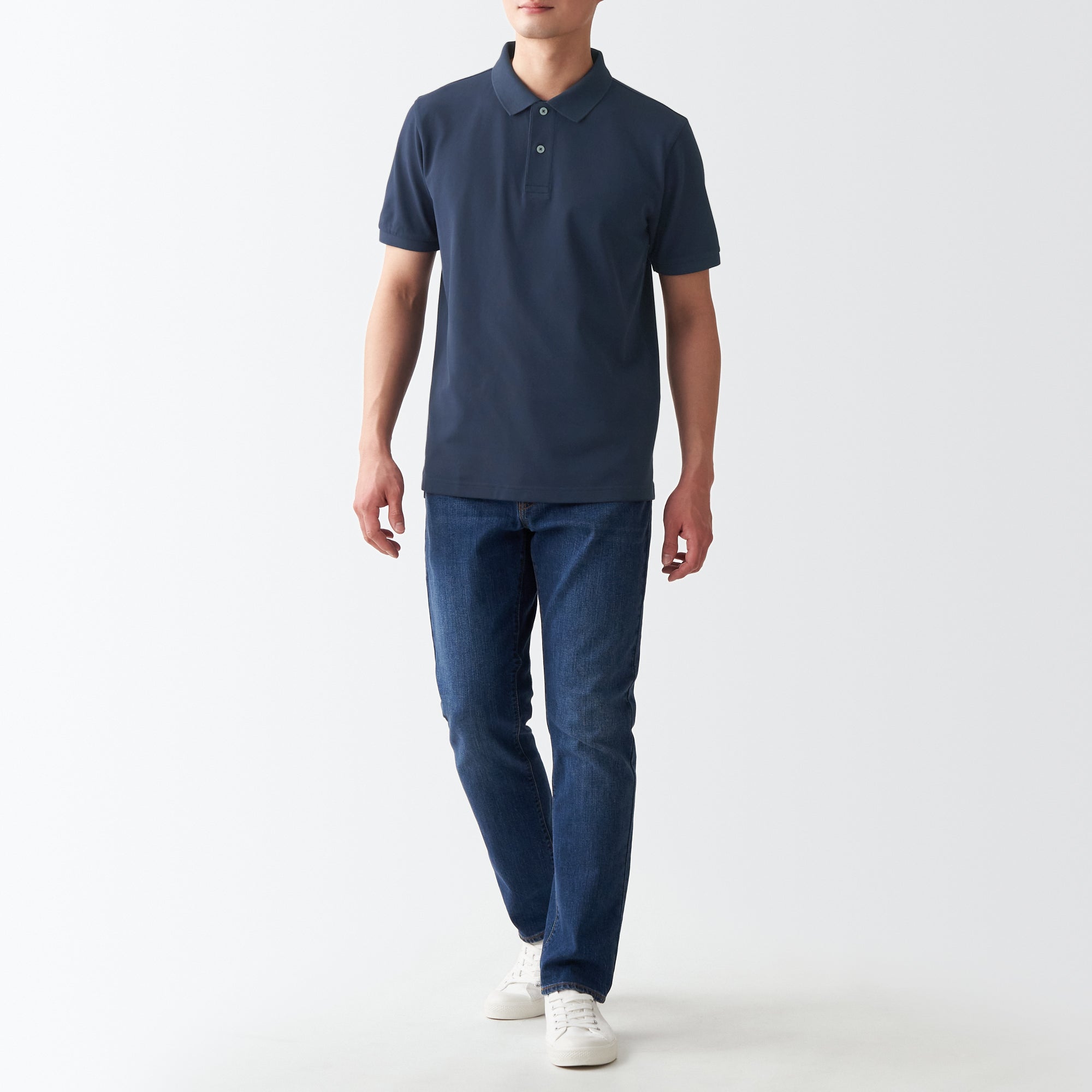 Men's Washed Pique Polo Shirt