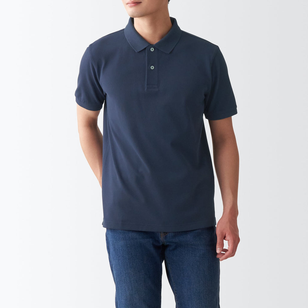 Men's Washed Pique Polo Shirt