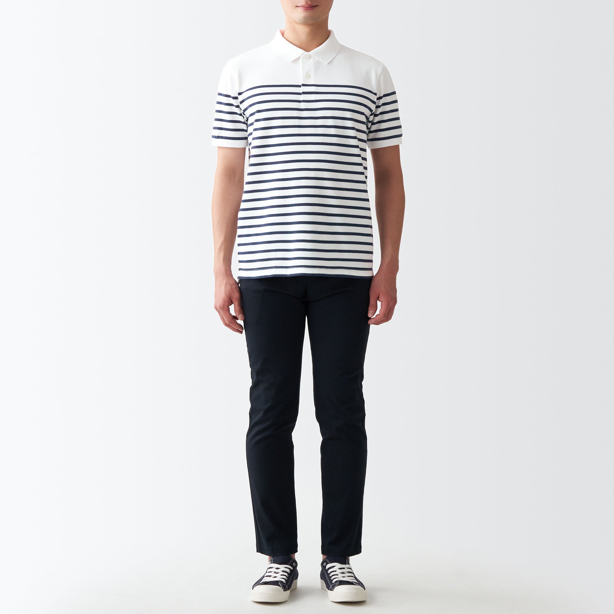 Men's Washed Pique Polo Shirt