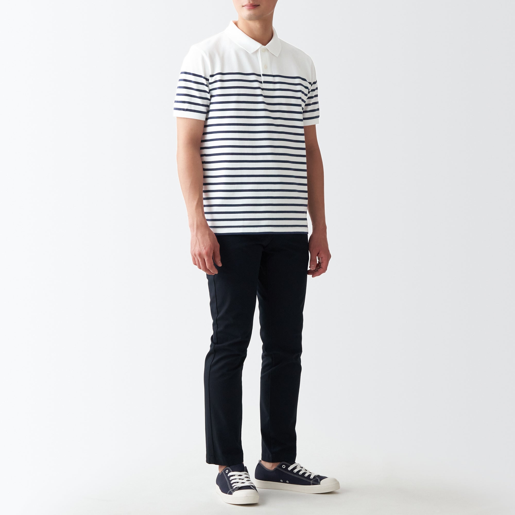 Men's Washed Pique Polo Shirt