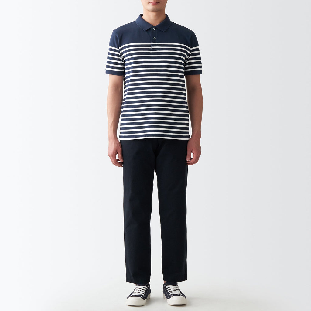 Men's Washed Pique Polo Shirt