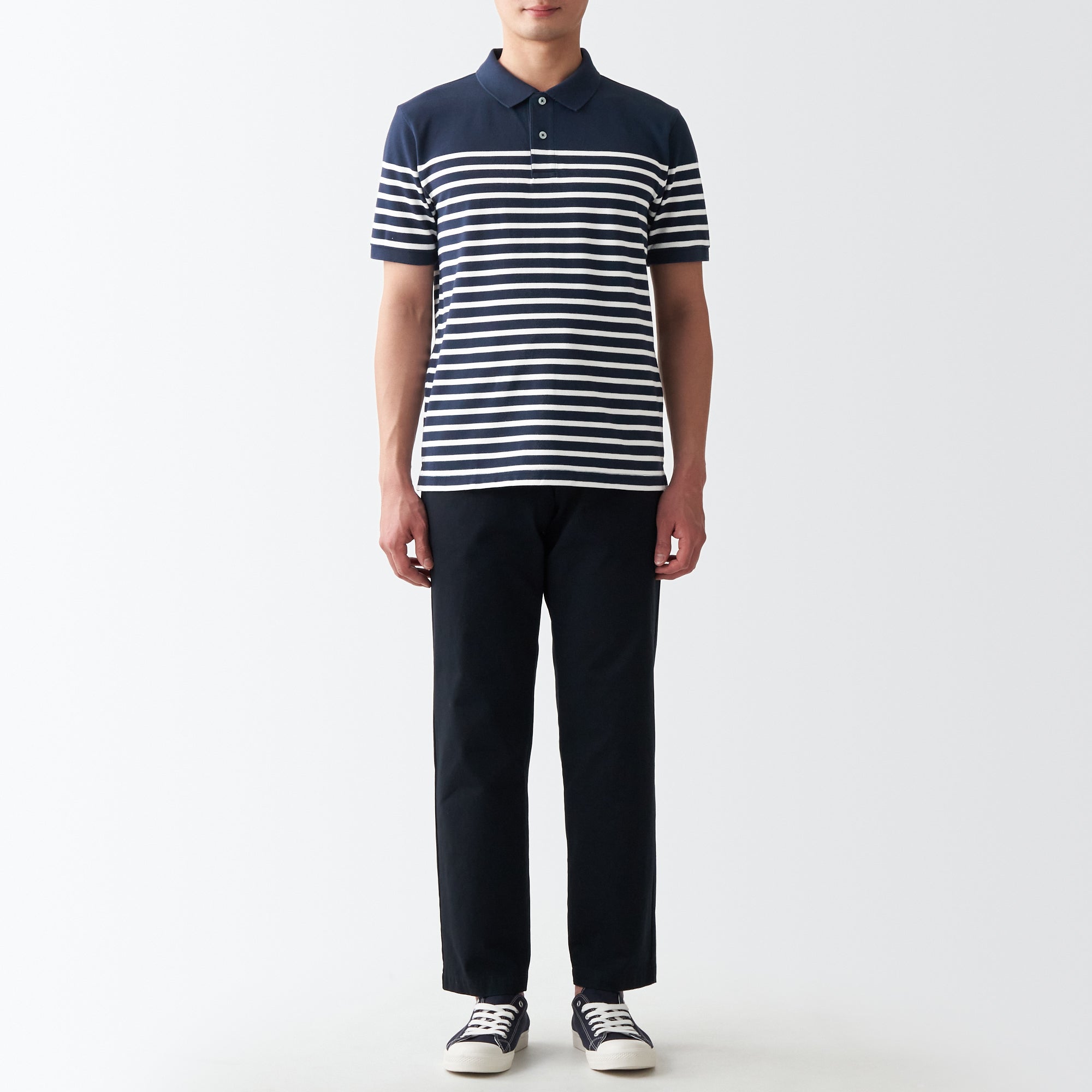 Men's Washed Pique Polo Shirt