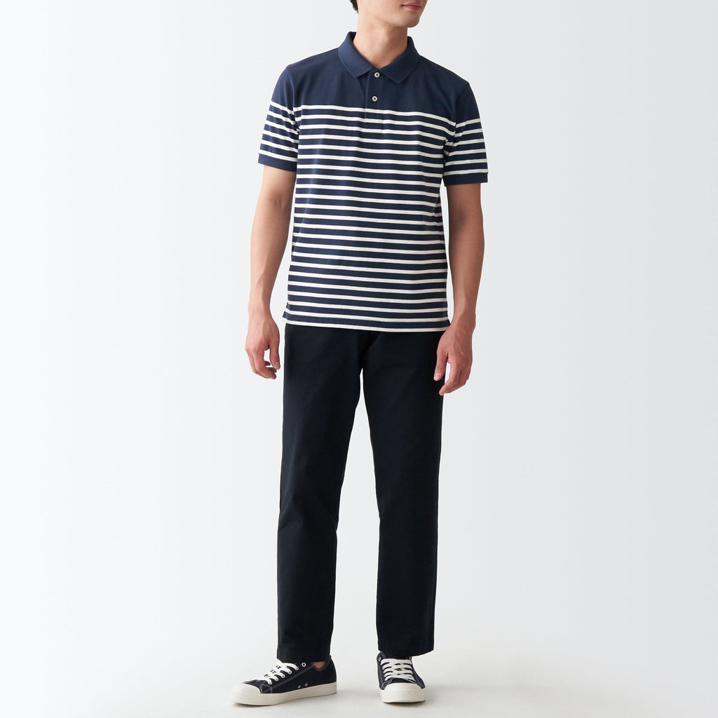 Men's Washed Pique Polo Shirt