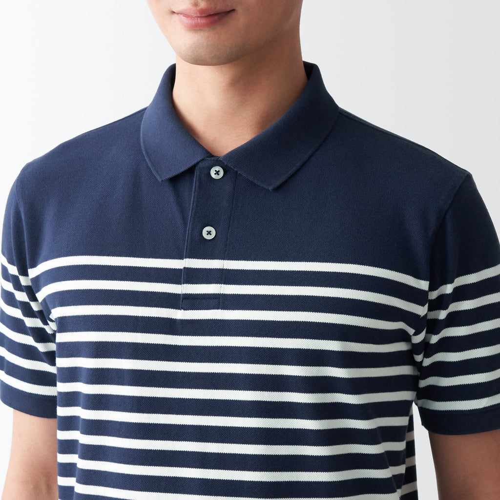 Men's Washed Pique Polo Shirt