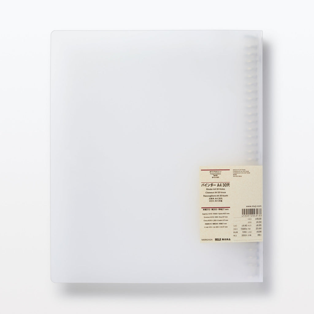 A4 Polypropylene Binder - 30 Ring
