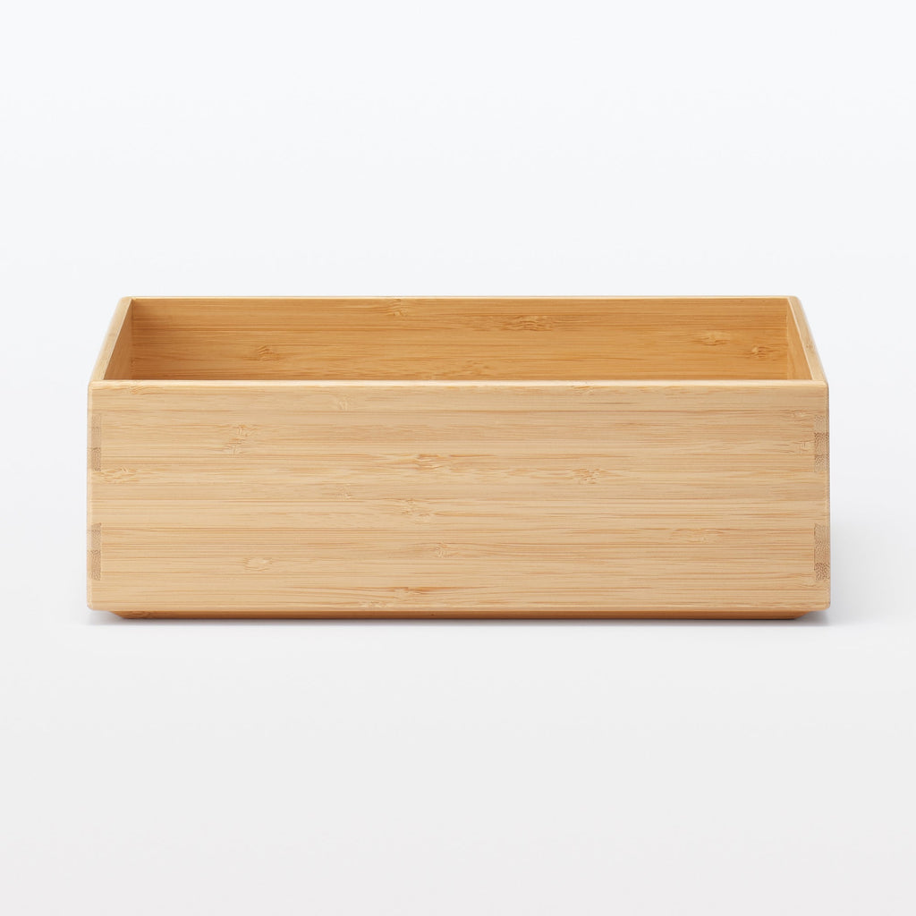 Stackable Bamboo Box - Half - Small W10.2 x D7.3 x H3.3