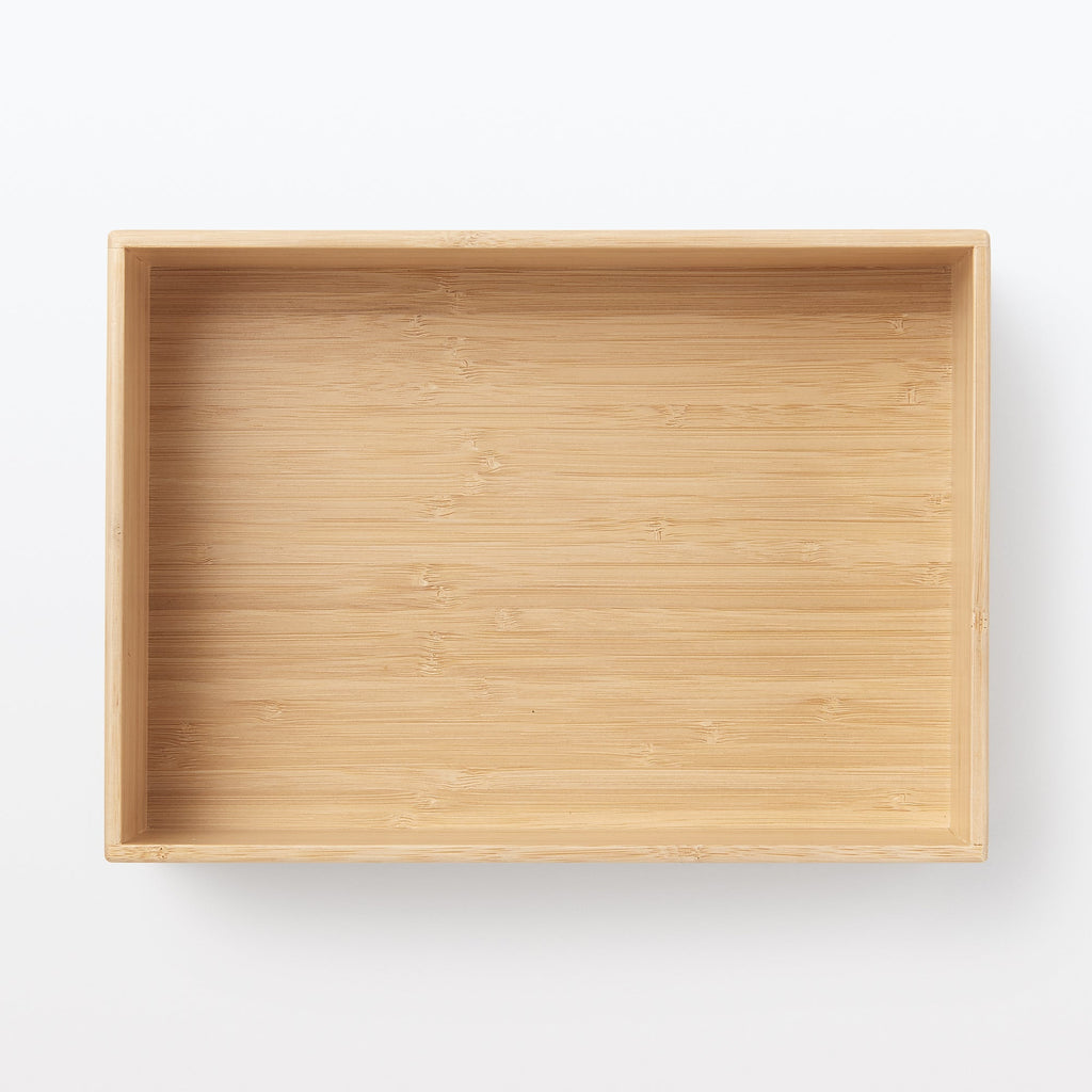 Stackable Bamboo Box - Half - Small W10.2 x D7.3 x H3.3