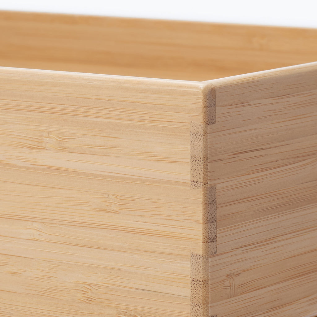 Stackable Bamboo Box - Half - Small W10.2 x D7.3 x H3.3