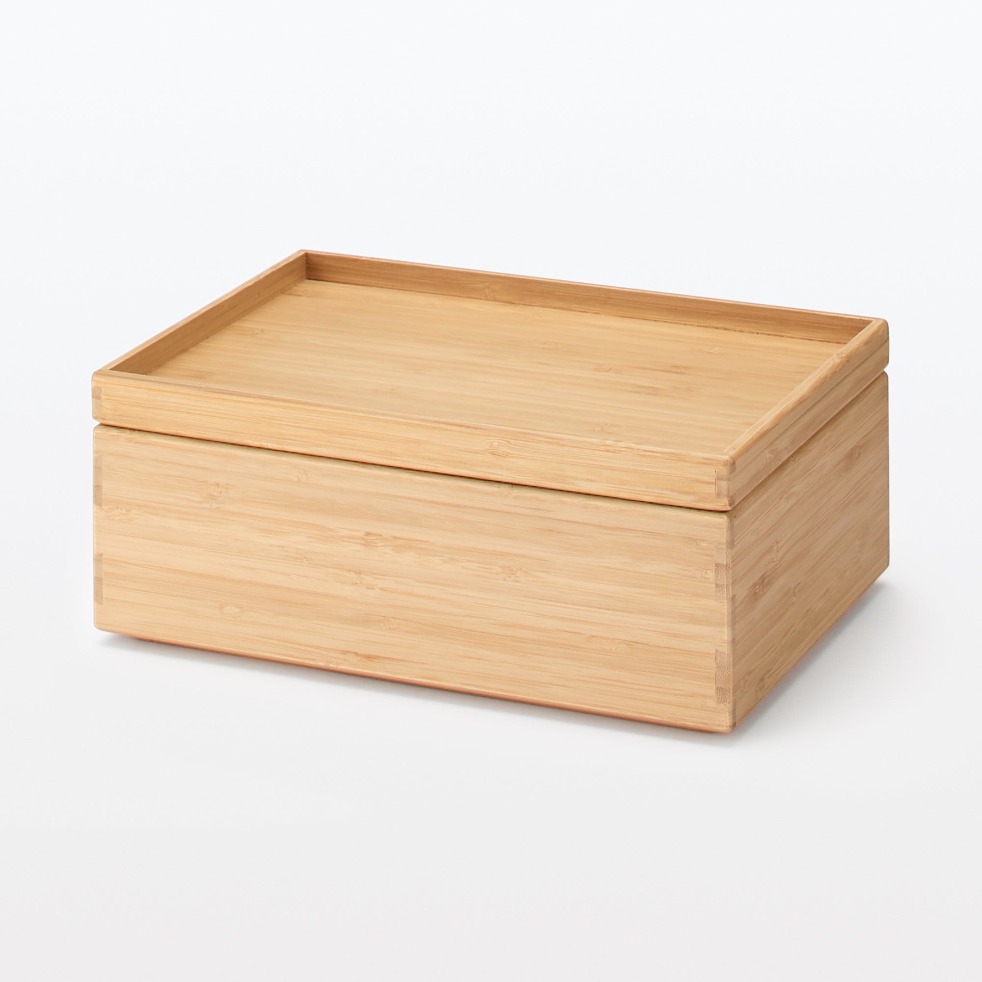 Stackable Bamboo Box - Half - Small W10.2 x D7.3 x H3.3