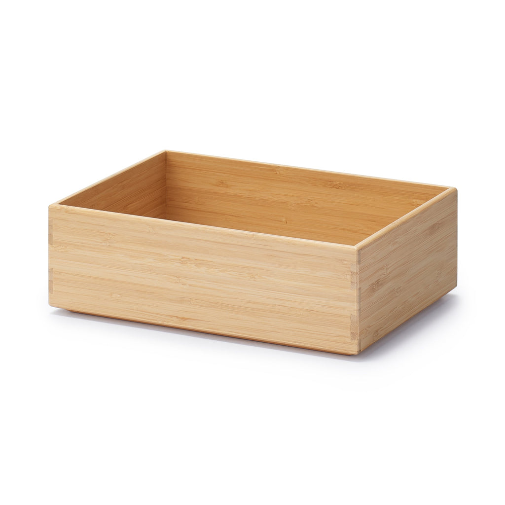 Stackable Bamboo Box - Half - Small W10.2 x D7.3 x H3.3
