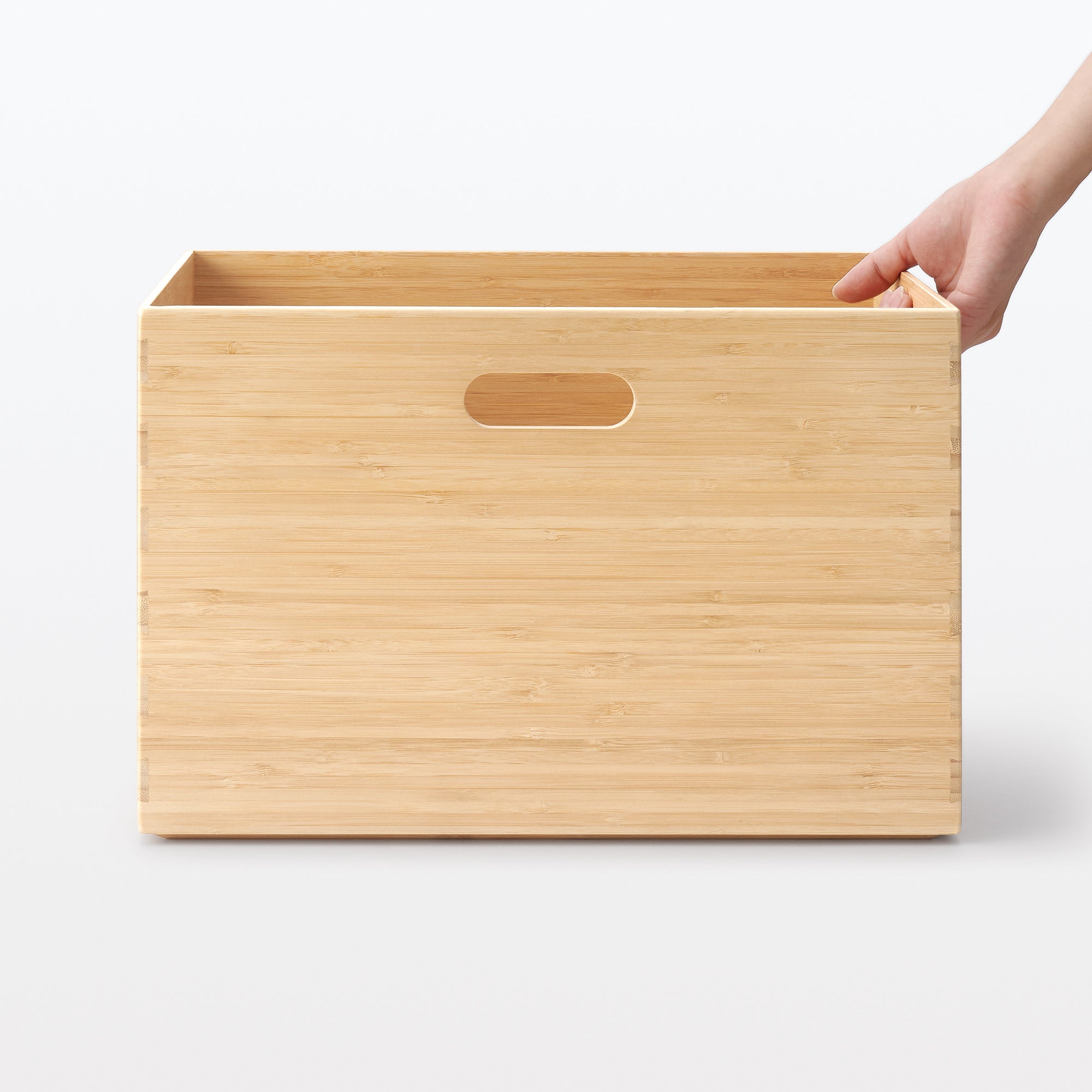 Stackable Bamboo Box - Large W14.6 x D10.2 x H9.6