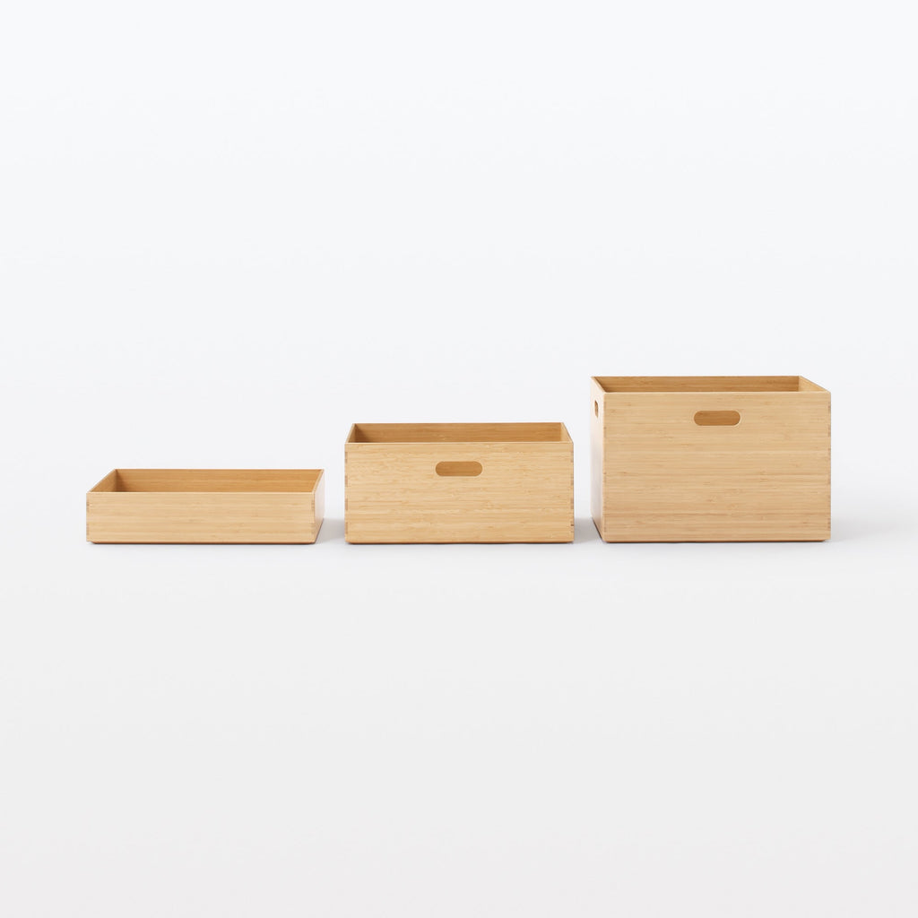 Stackable Bamboo Box - Medium W14.6 x D10.2 x H6.5