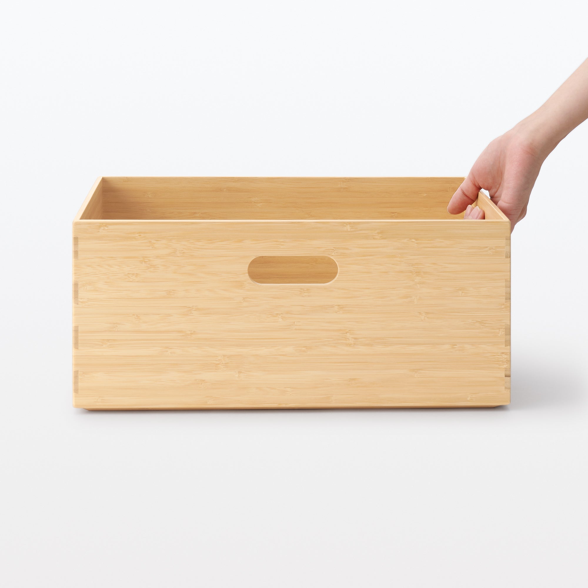 Stackable Bamboo Box - Medium W14.6 x D10.2 x H6.5