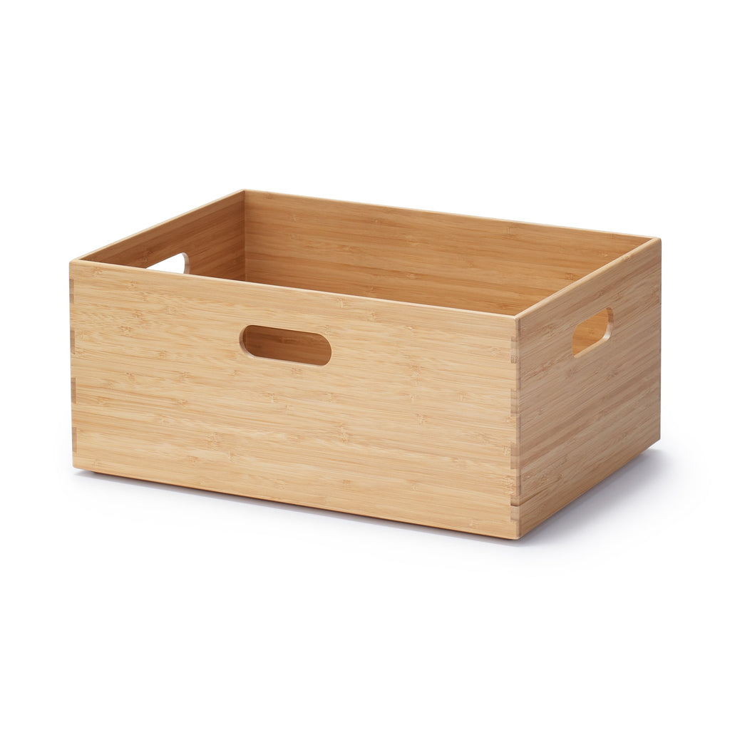 Stackable Bamboo Box - Medium W14.6 x D10.2 x H6.5