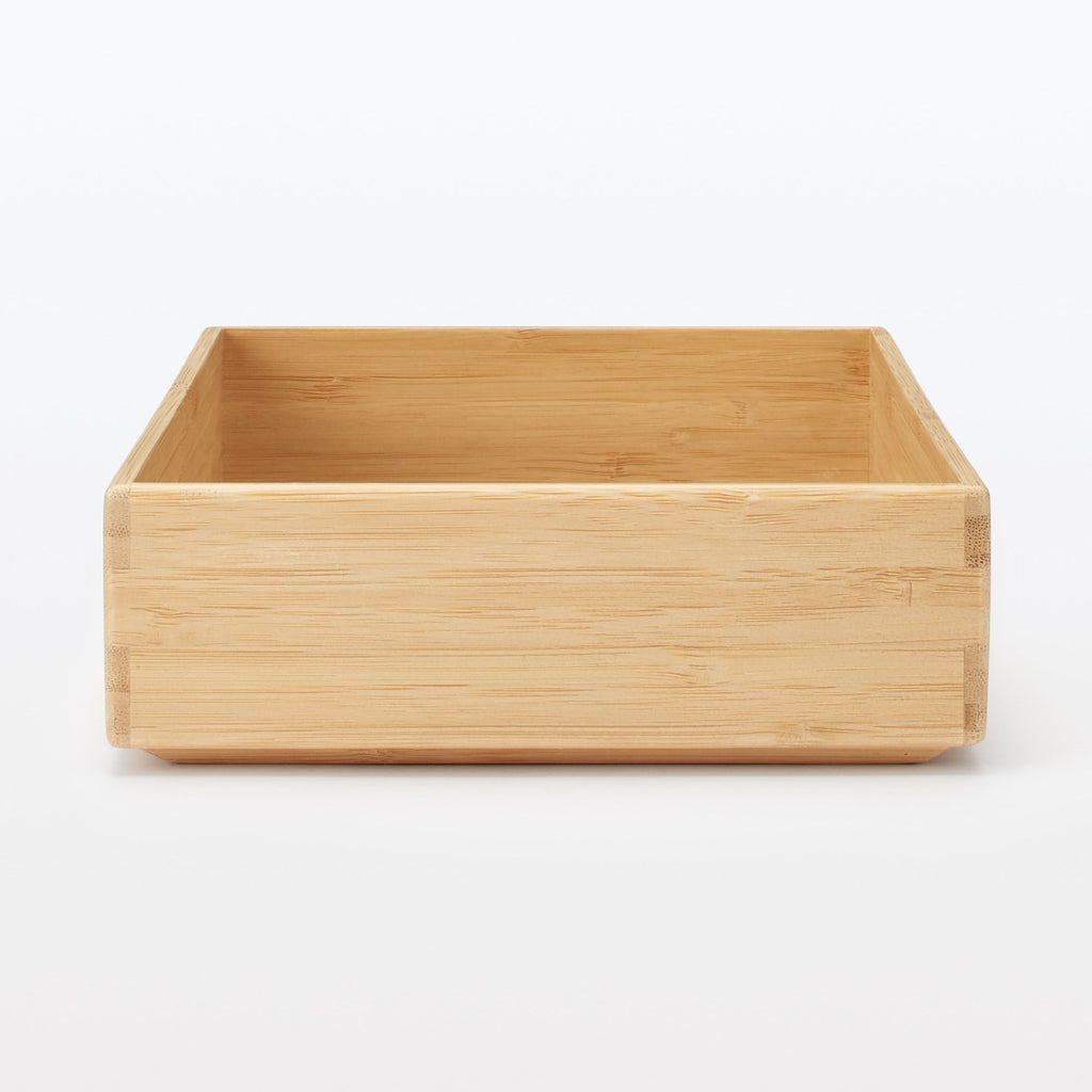 Stackable Bamboo Organizer Box - Medium W6.7 x D10.2 x H2.2