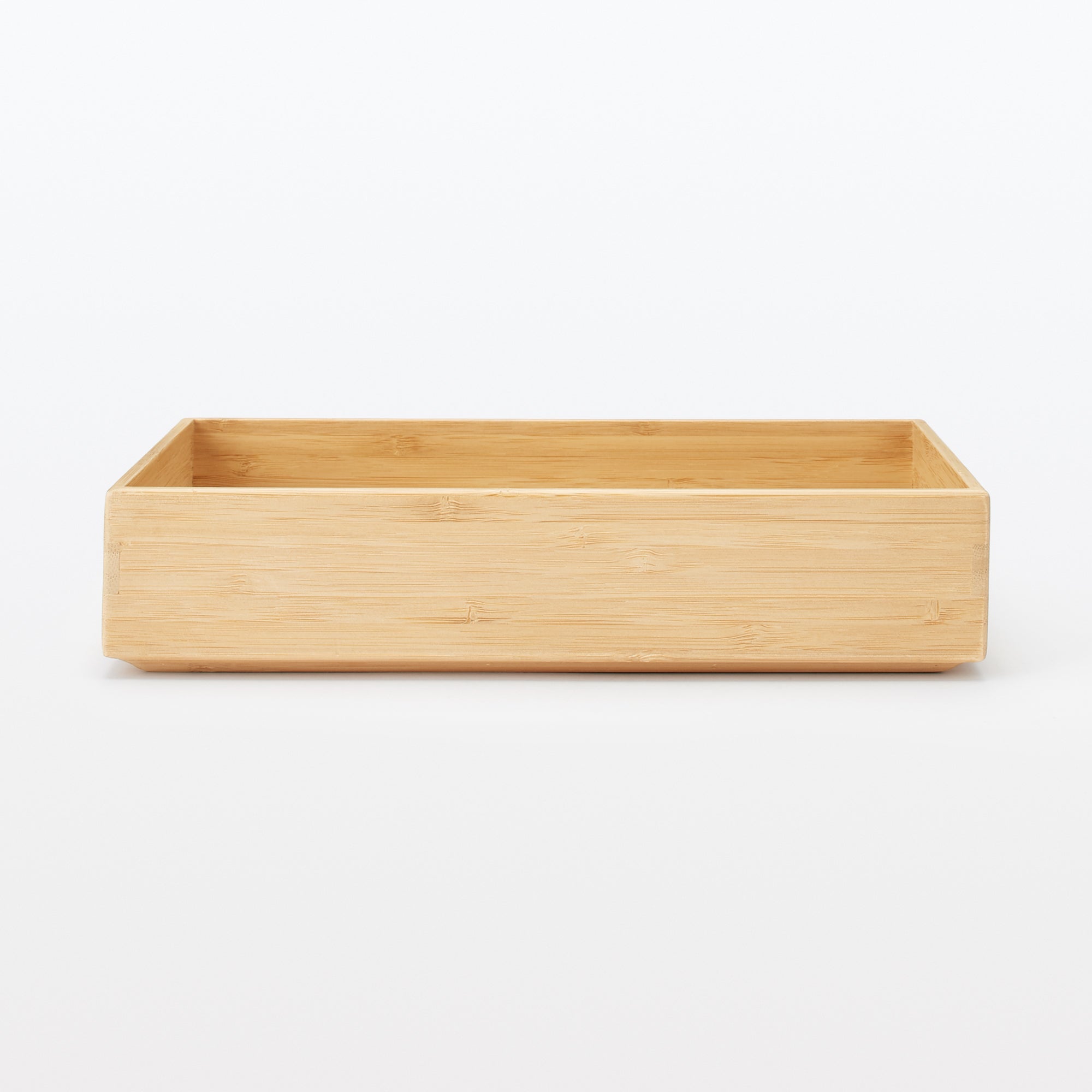 Stackable Bamboo Organizer Box - Medium W6.7 x D10.2 x H2.2