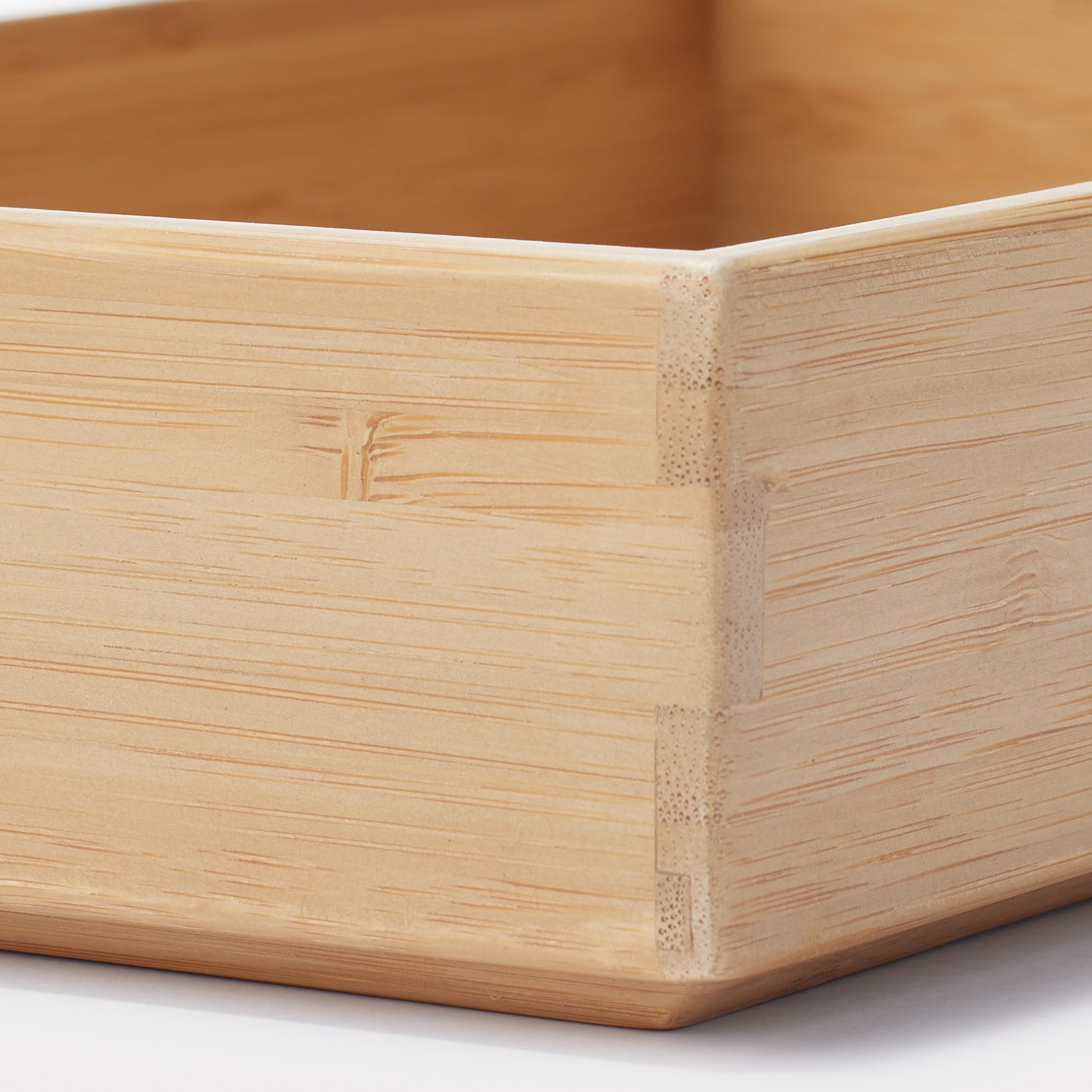 Stackable Bamboo Organizer Box - Medium W6.7 x D10.2 x H2.2