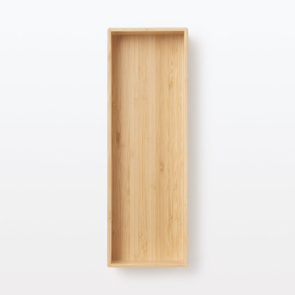 Stackable Bamboo Organizer Box - Large W4.5 x D13.4 x H2.2