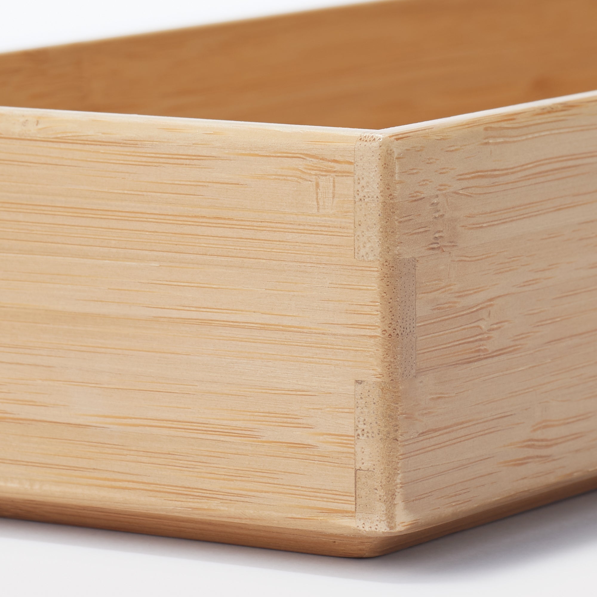 Stackable Bamboo Organizer Box - Large W4.5 x D13.4 x H2.2