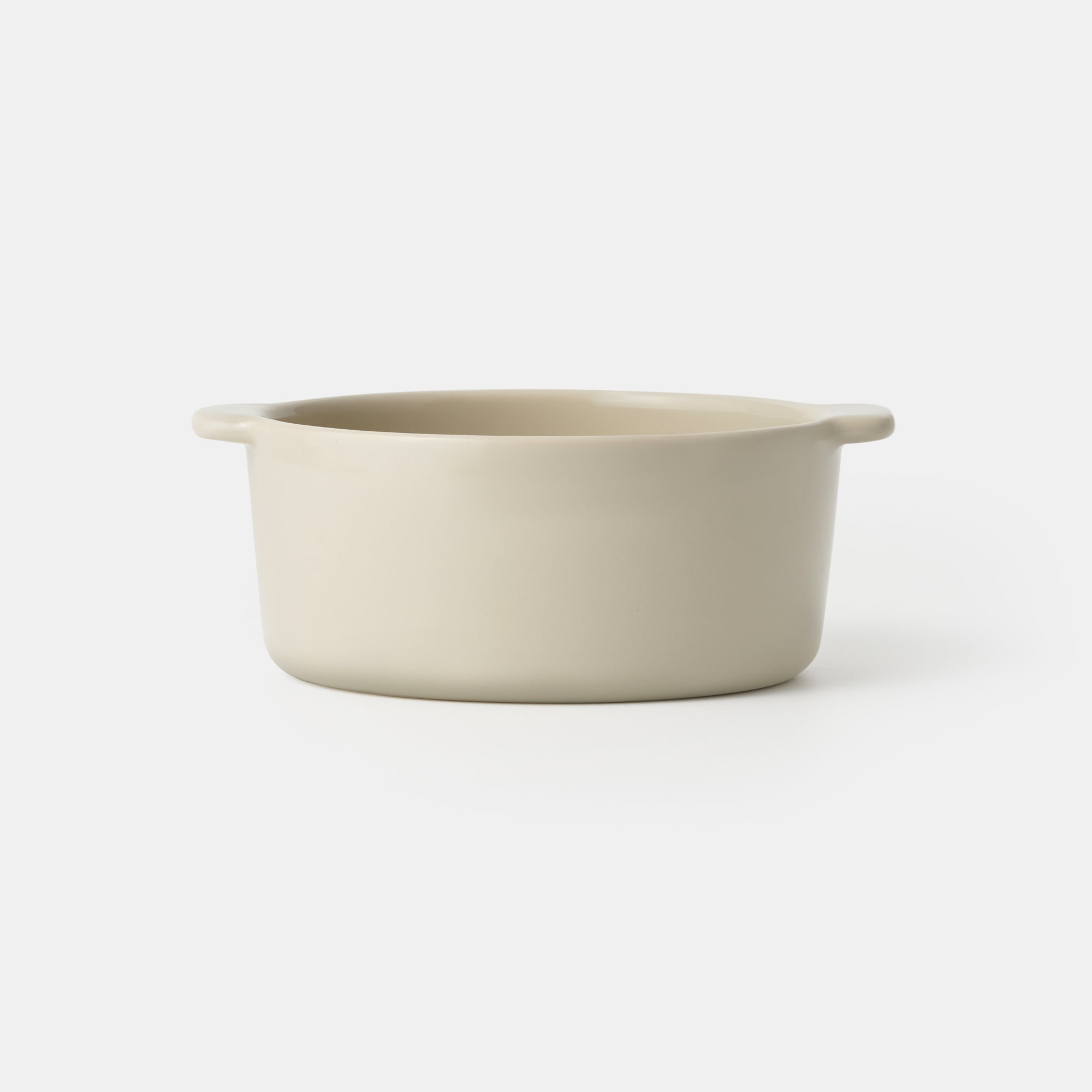Stoneware Mini Cocotte Bowl Dia. 6.2 - Gray Beige